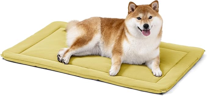 PELZIN Cybarmour 2.0 Chew Proof Dog Crate Pad - Outdoor Chew Resistant Dog Bed with Corner Anchor - Machine Washable - Water & Dirt-Resistant - Medium Breeds & Fits 30-Inch Crate - 29"x17", Moonstone