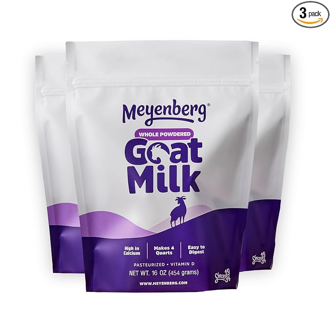 Meyenberg Whole Powdered Goat Milk, 16 Ounce (Pack of 3)