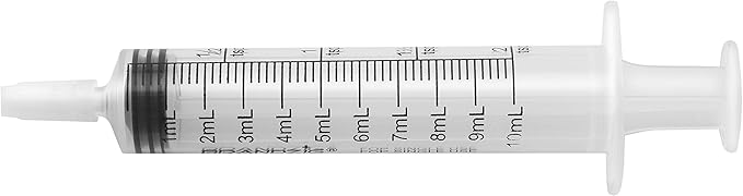 10ml Oral Syringe With Cap (100 Pack) | Oral Dispenser Without Needle, Luer Slip Tip | Individually Wrapped Medicine Dropper For Infants & Pets