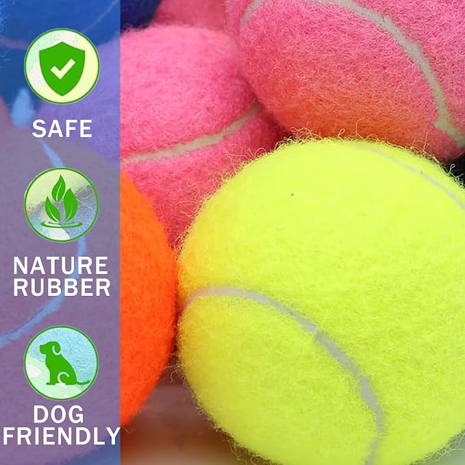 Magicorange Small Tennis Balls, 20 Pack 2 inch Tennis Balls for Dogs, Colorful Easy Catching Pet Dog Playing Ball with Mesh Bag for Easy Transport(Multicolor,20 Pack)