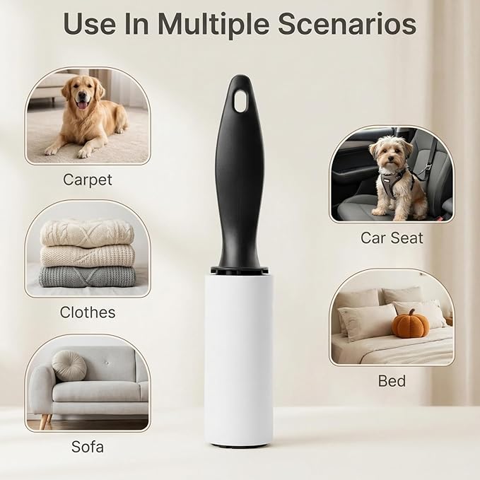 40 Pack Mini Lint Rollers, Travel Lint Roller with 1200 Sheets, Sticky Lints Remover for Clothes, Pet Hair, Furniture, Car Seats, Couch, Carpet (6.3 x 1.02 Inches)
