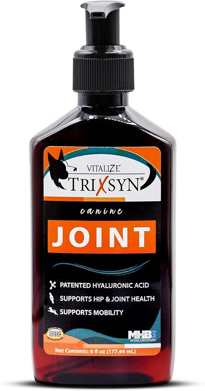 Trixsyn - Canine Hip and Joint Supplement for Dogs, 6 fl oz - Hyaluronic Acid Liquid HA for Senior Dogs to Support Mobility, Healthy Cartilage & Joint Function - Patented MHB3 Formula