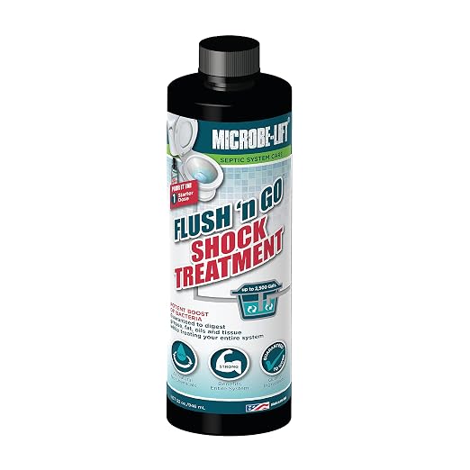 Microbe-Lift Septic Tank Treatment, Flush 'N Go Shock Treatment, 32 Ounces