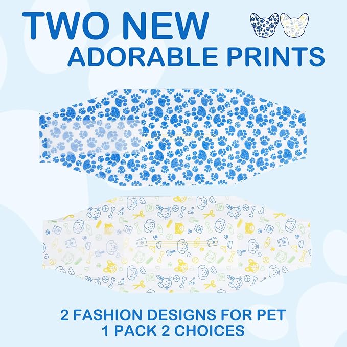 Dono Dog Diapers Male, Disposable Male Dog Wraps 30ct, Ultra Absorbent Doggie Diapers, Rapid-Dry Leak-Proof Puppy Diapers, Wetness Indicator Excitable Urination Incontinence, Small