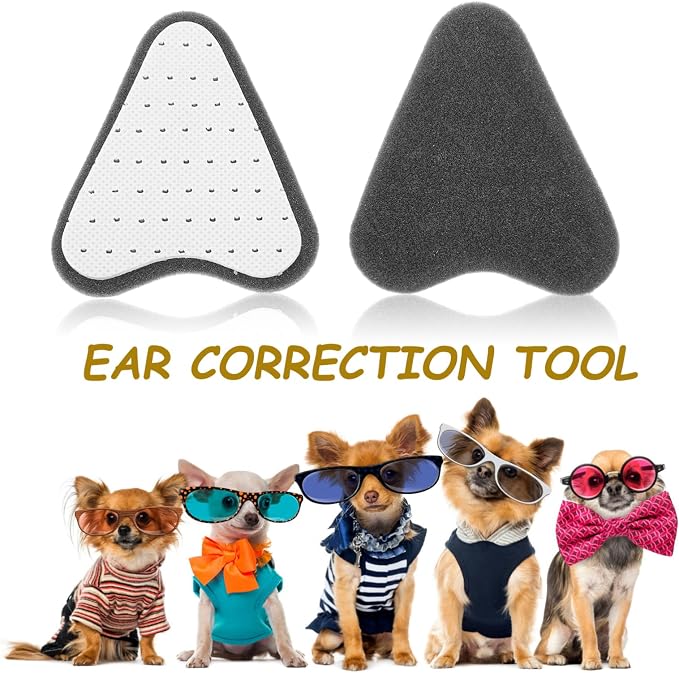 POPETPOP Dog Ear Stand up Support Kit with Glue for Puppy Ear Correction Adjustable Posting Tool for German Shepherd French Bulldog Doberman Comfortable and Easy to Use