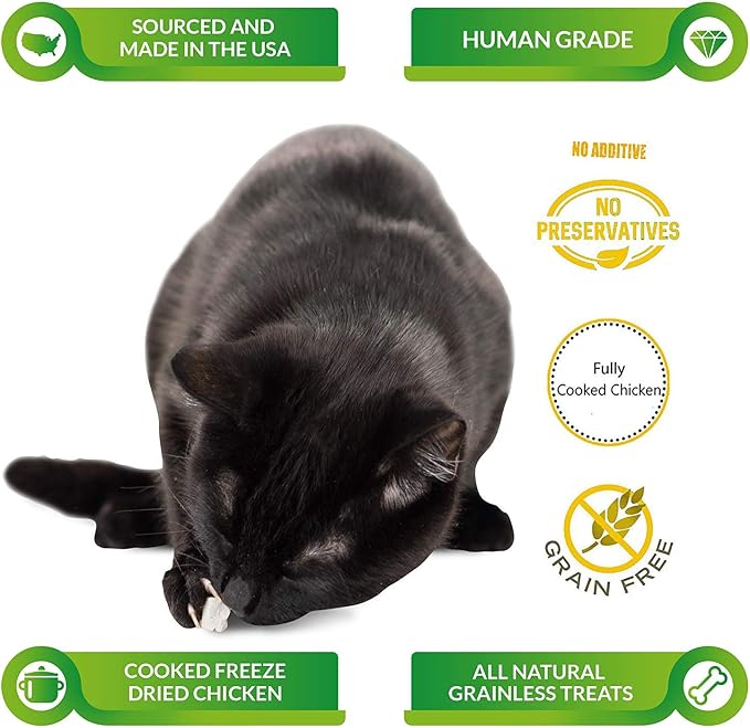 Life Essentials by Cat-Man-Doo | Chicken - 3 Pack of 5oz. Bags | Freeze Dried Chicken Cat & Dog Treats | Healthy, Single Ingredient, Training Treats, High Protein