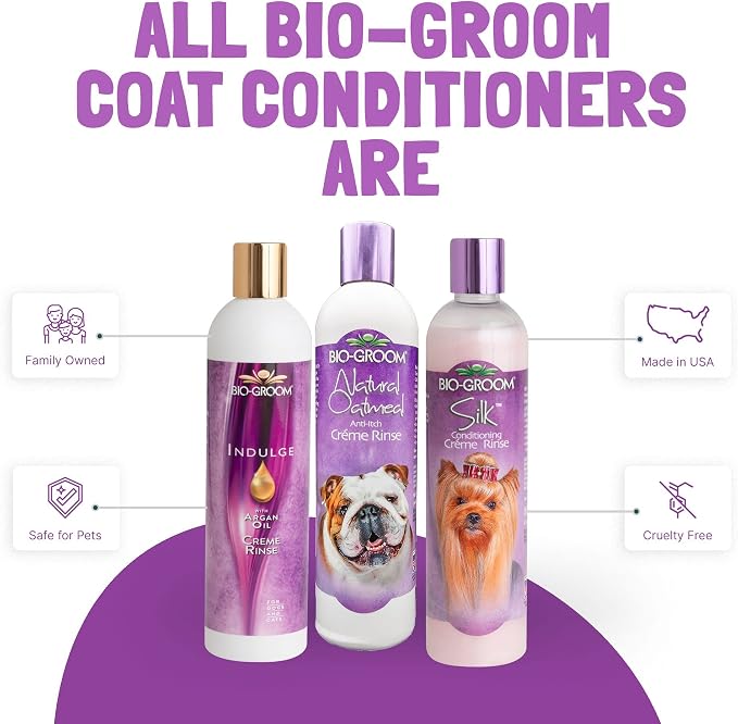 Bio-Groom Oatmeal Dog Conditioner – for Allergies and Itching, Cruelty-Free, Dog Bathing Supplies, Puppy Conditioner for Sensitive Skin, Made in USA, Anti-Itch Dog Products – 1 Gallon