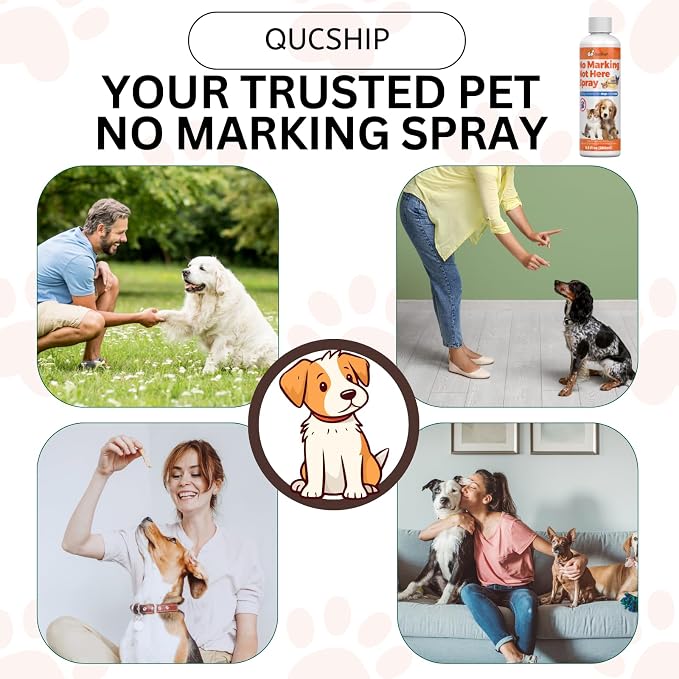 8oz Effective Solution for Training Dogs to Avoid Indoor Marking, Stop Dog Urinating in House with No More Peeing, Safe Don't Pee Here Dogs Marking Wrong