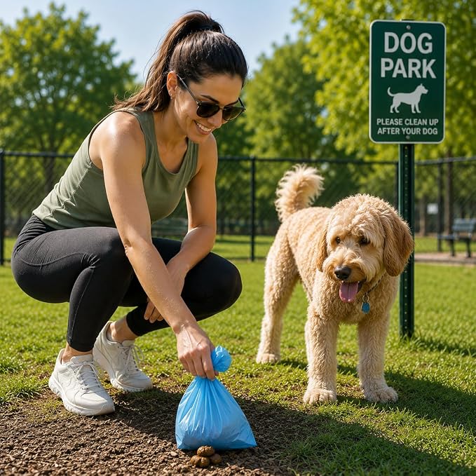 EZ Pick Up Pet Dog Bags - 1000 Count Waste Bags, Puppy Pick Up Bag, Doggy Walking Clean Up (Pink, Black, Blue) (Blue)