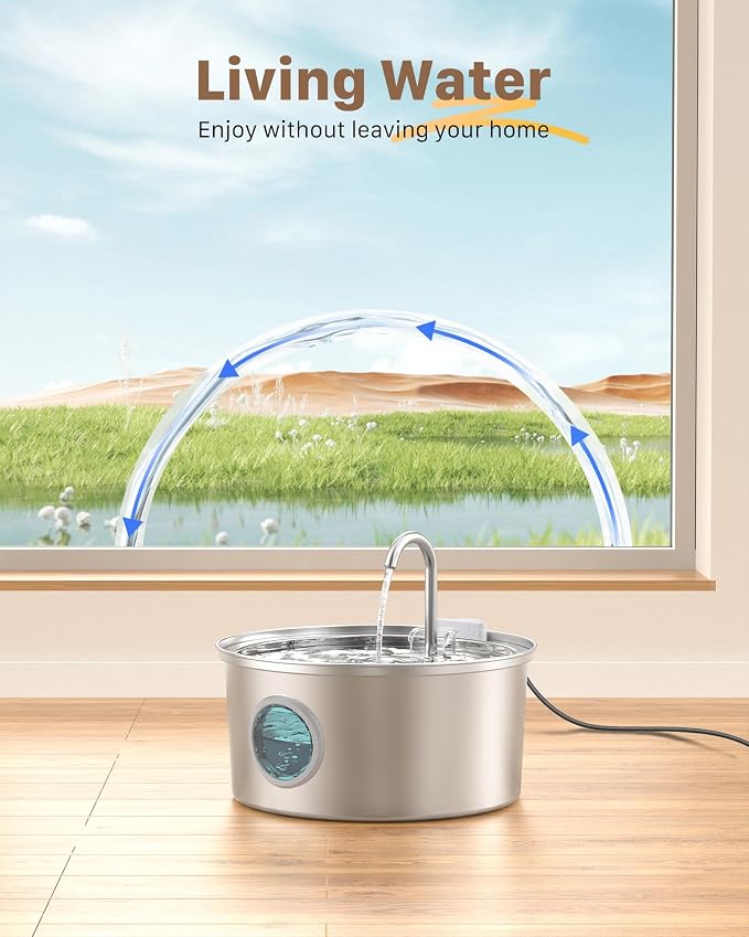 FOFNON Cat Water Fountain with Pump