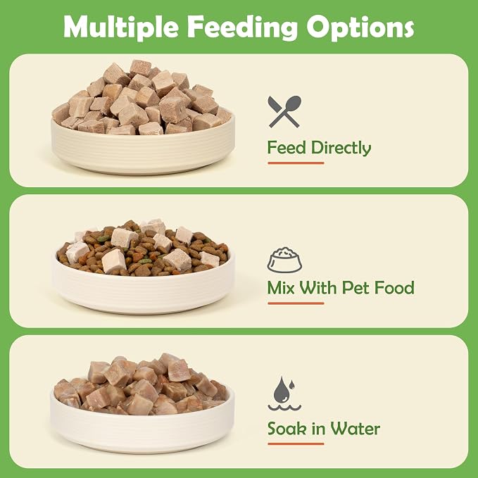 MON2SUN Freeze Dried Duck Cat and Dog Treats, Single Ingredient Natural and Healthy Dog Snacks, High Protein Training Treats & Food Topper, 5.3 oz
