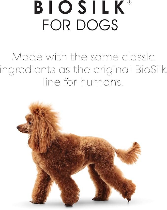 BioSilk Silk Therapy Conditioning Detangling Spray for Dogs with Natural Coconut Oil, Leave-In Detangler and Conditioner, Dematting Grooming Spray, Sulfate Free, 7 Fl Oz
