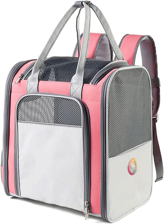 OLOTU Pet Backpack Large Capacity Cat Backpack, Collapsible Lightweight Portable Dog Backpack Carrier for Travel Hiking, Ventilated Cat Carrier Spacious