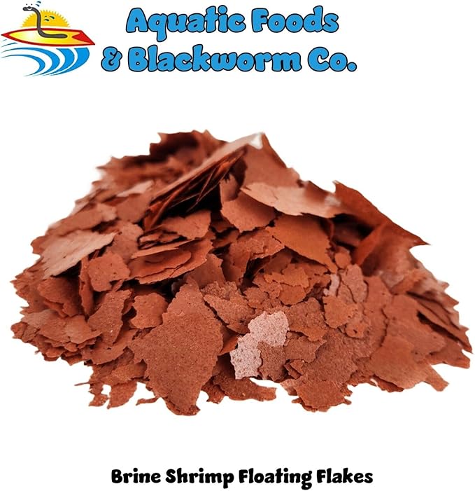 Brine Shrimp Flakes for Freshwater Cichlids, Angels, Tetras, Guppies, Marine Tangs, Butterflies, Angelfish, Anthias, Clown Fish. WL…1/2-lb Foil Pouch Bag
