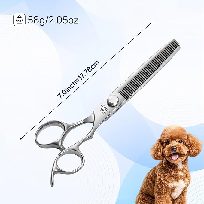 6.5 Inch Thinning Dog Grooming Scissors, 9CR Stainless Steel Pet Blender Shears, Smooth Cutting for Dogs and Cats