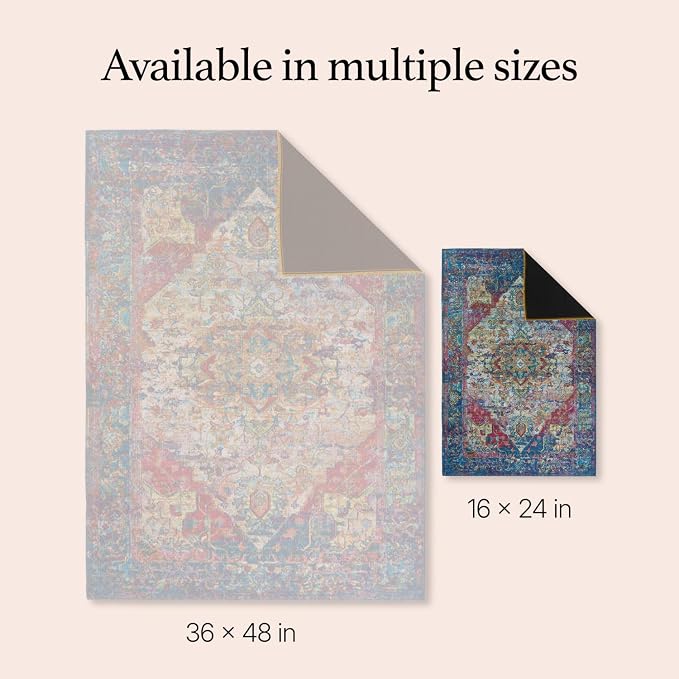 LOVEWAG Washable Dog Pee Pads, 16" x 24", Waterproof, Non-Slip, Super Absorbent, Reusable Machine-Washable, 2-Pack (Bohemian Jewel)