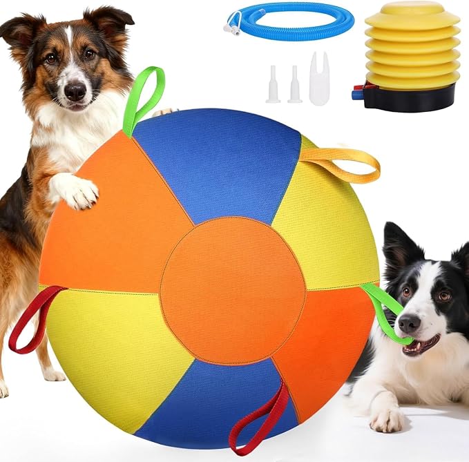 18" Herding Ball for Dogs for Australian Shepherd | Border Collies, Australian Cattle, German Shepherds, Horse, Sheepdogs, Dog Birthday Toy
