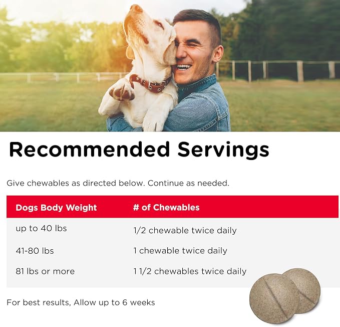 Nutri-Vet Hip & Joint Chewable Dog Supplements - Formulated with Glucosamine & Chondroitin for Dogs - 90 Count (Pack of 2)