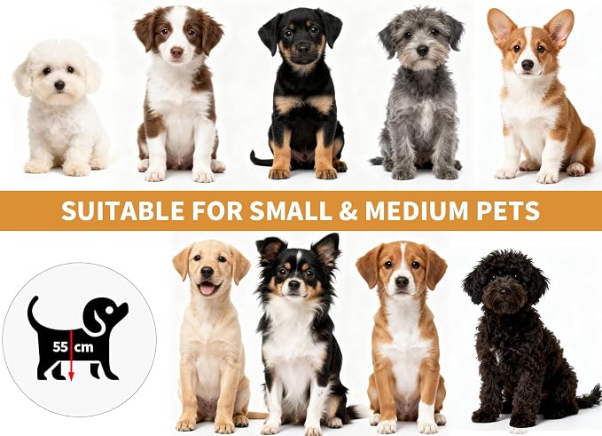 Freestanding Wooden Dog Gate for Doorways & Stairs, Adjustable Width 23.6"–45.3", Foldable No Drill Pet Gate for Small Dogs & Puppies, Indoor Dog Barrier, 19.7" Tall