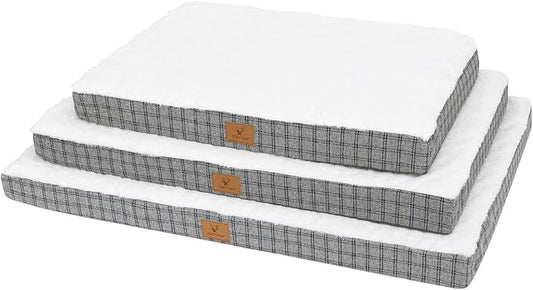 Orthopedic Dog Bed for Large Sized Dogs with Removable Washable Cover, Premium Comfort for Dogs, Multiple Sizes & Colors,Durable and Easy to Clean (Grey, Large)