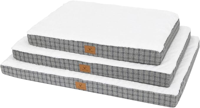 Orthopedic Dog Bed for Large Sized Dogs with Removable Washable Cover, Premium Comfort for Dogs, Multiple Sizes & Colors,Durable and Easy to Clean (Grey, Medium)