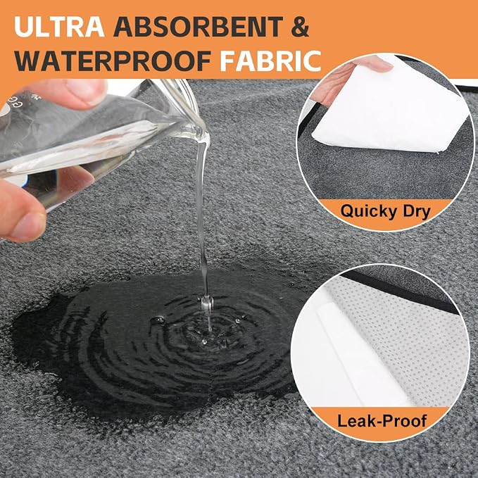 Washable Pee Pads for Dogs 65"x45"/72"x72" Extra Large Reusable Pee Pads Waterproof Pet Mat, Dog Playpen Mats for Puppy Training Whelping Playpen Pads