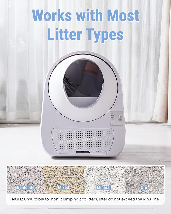 CATLINK Automatic Self Cleaning Cat Litter Box for Multiple Cats, Large Capacity with Advanced Odor Control, Versatile Litter Compatibility, Mat & Garbage Bag for Cats 3.5-22 lbs