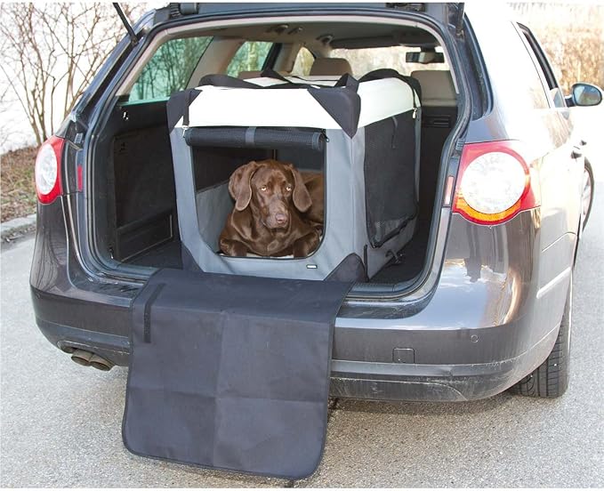 Kerbl Travel Box Journey, 70 x 52 x 52 cm, Grey/Beige