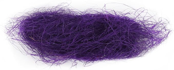 SuperMoss (29943) Natural Sisal Fiber Strands | Decorative Basket Filler, Gift Box Shred, Craft Twine & Vase Decor | Perfect for Cat Toys, Indoor Plants, and Floral Arrangements, 108 cu in, Purple