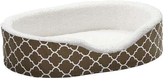 MidWest Homes for Pets Orthoperdic Egg-Crate Nesting Pet Bed w/ Teflon Fabric Protector, Large Brown