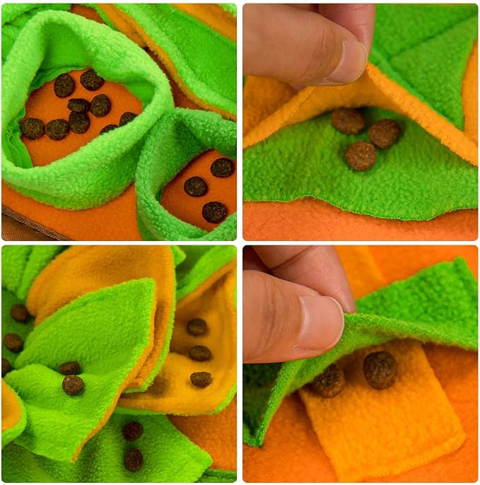 AWOOF Snuffle Mat for Dogs, Dog Cats Nosework Feeding Mat, Pet Interactive Dog Puzzle Toys Encourages Natural Foraging Skills for Training and Stress Relief