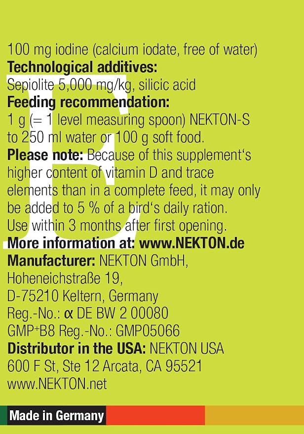 Nekton S Multi-Vitamin for Birds, 700gm, Model: 201750