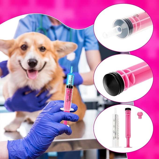120 Pieces 10ml Plastic Syringe with Cap Oral Syringe Without Needle Colored Liquid Measuring Dispensing Tools Individually Sealed for Feeding, 6 Colors