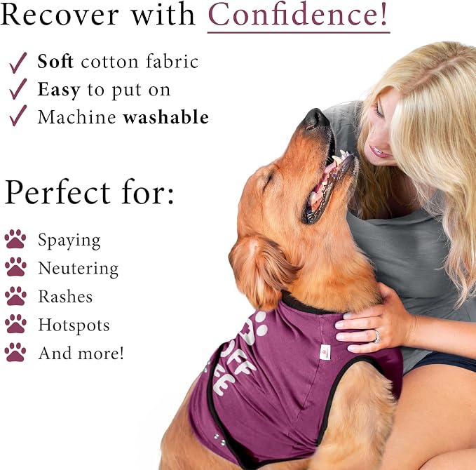 BellyGuard Dog Surgery Recovery Suit, Post-Op Dog Recovery Suit for Female Spay & Male Neuter, Comfy Onesie for Pets, Surgical Body Cover for Canine Healing Support