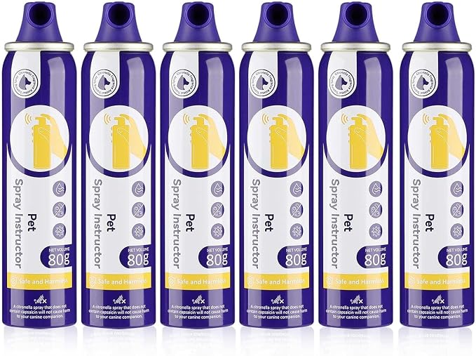 Dog Corrector Spray, 80ml 6 Pack Dog Trainer Spray to Dogs from Stopping Unwanted Behaviors Pet Trainer Spray, Barking, Jumping, Stealing Food, Safe, Humane & Effective