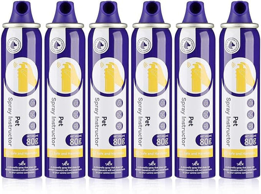 Dog Corrector Spray, 80ml 6 Pack Dog Trainer Spray to Dogs from Stopping Unwanted Behaviors Pet Trainer Spray, Barking, Jumping, Stealing Food, Safe, Humane & Effective