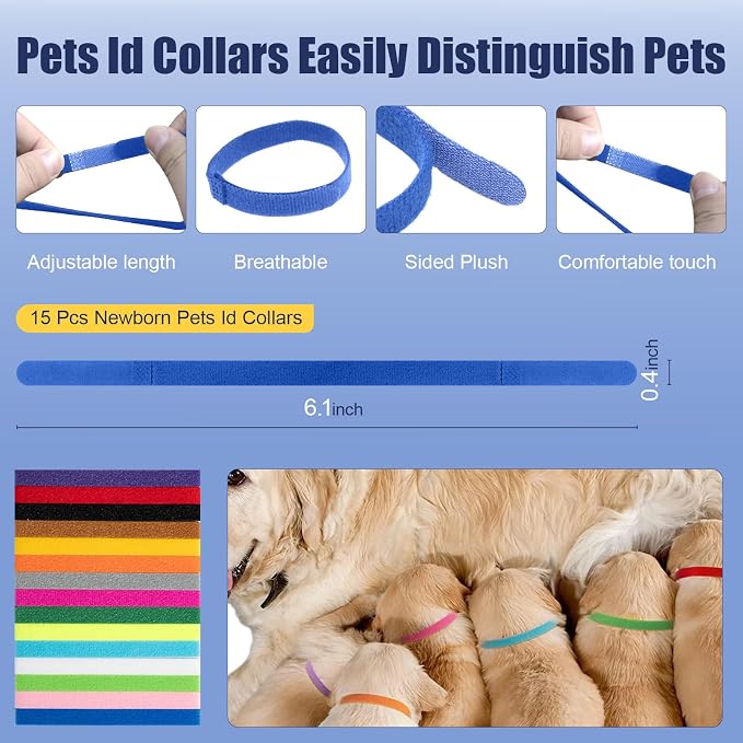 REDDOUDOU Puppy Kitten Whelping Kit, Whelping Kit with Feeding Nipple Bottle Stethoscope Scissors Cord Clamps Aspirator etc Full kit