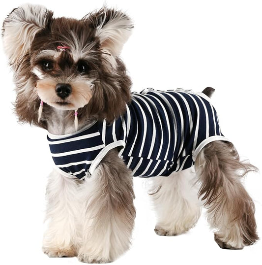 Etdane Dog Period Diapers Small Dog Sanitary Panties Period Suit for Male Female Dogs Diaper Cover for Heat Blue/Medium