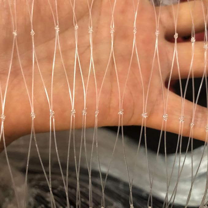Strong Fishing Line Material Fishing Net Depth 5.5ft Gillnet Length 98 ft Nylon Net 5/8 Inch-2 Inch Mesh Monofilament Nylon Network Big Buoys Fish Net