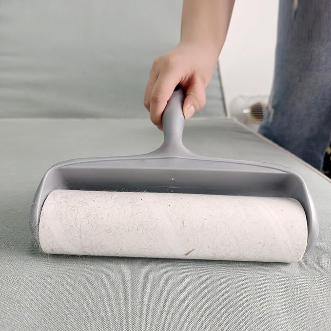 8 inch Large Surface Lint Roller Refills for Scotch-Brite 50% Stickier 8" Wide Lint Roller Replacement Refills for Pet Hair Extra Sticky 60 Sheets per Refill Pack of 6 Total 360 Sheets
