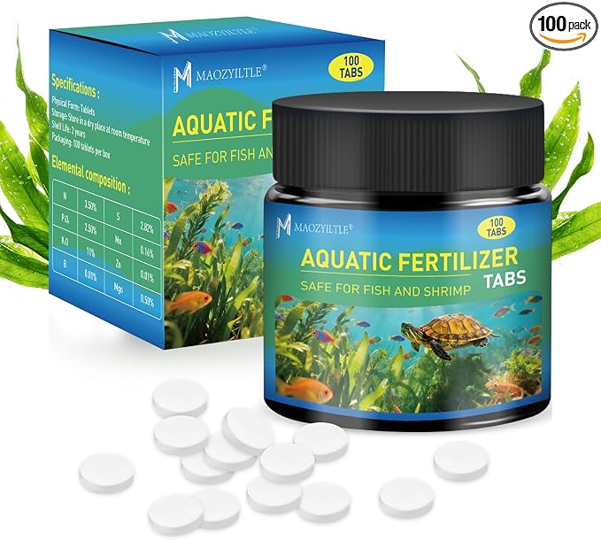Root Tabs, Aquarium Plant Fertilizer, Aquarium Water Care Tabs, 100 Tabs Aquarium Plant Food Safe for Fish and Shrimp, Aquatic Plant Fertilizer for Planted Aquarium Substrate (100)