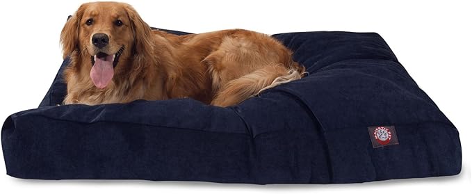 Majestic Pet Villa Rectangle Dog Bed Washable – Non Slip Comfy Pet Bed – Crate Bed with Removable Washable Cover – Kennel Bed for Sleeping, Polyester Fiber, Medium, Marine