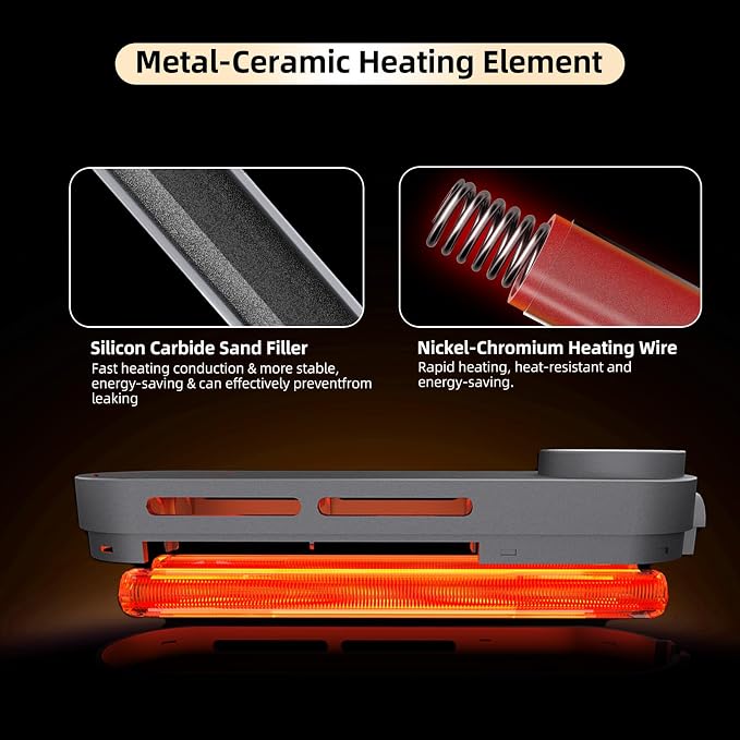 UPETTOOLS Submersible Aquarium Heater with Digital Thermostat, Adjustable Temperature Fish Tank Heater for 5-20 Gallon Tanks, Overheat and Dry Burn Protection, for Freshwater and Saltwater Aquariums