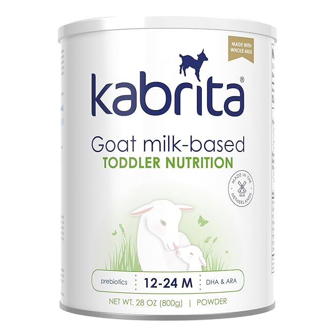 Kabrita Goat Milk-Based Toddler Nutrition Drink, 12–24 Months, Gentle & Easy to Digest, Clean Label Project Certified, Supports Gut Health, Immunity & Brain Development 28oz (Pack of 1)