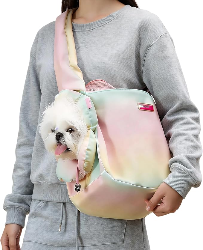 TOUCHDOG Pet Carrier Purse for Small Dogs & Cats - Lightweight Travel Handbag, Breathable Tote with Padded Interior (Pink)