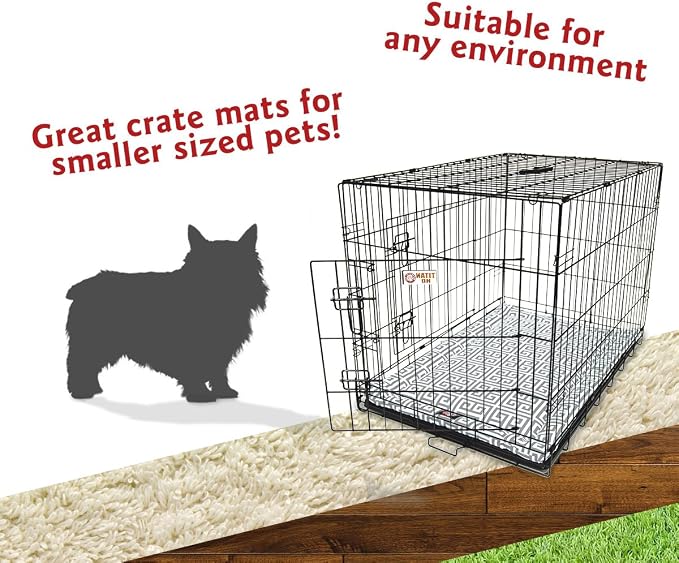 24" Towers Gray Crate Dog Bed Mat By Majestic Pet Products