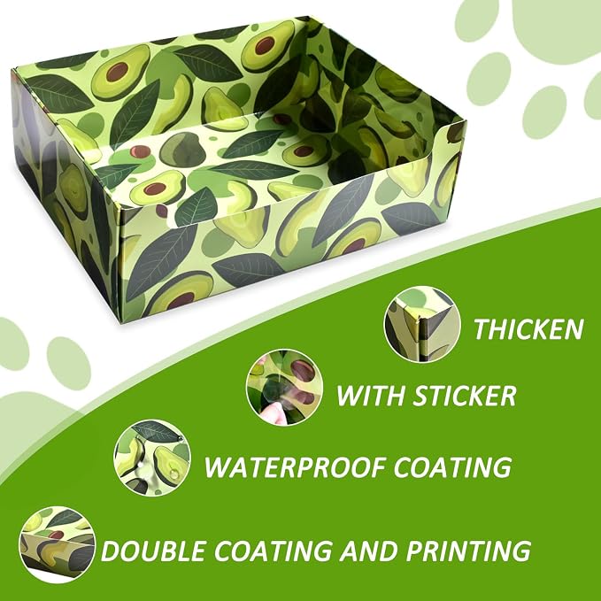 CONLI 30 PCS Disposable Litter Boxes for Cats, Foldable Waterproof Kitten Litter Box Low Entry, Portable Litter Box for Cats Small Pets Animals Travel Needs