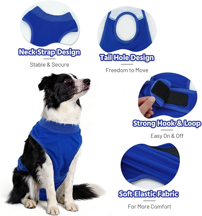 Dog Diapers Female Male，Washable Reusable Period Diapers & Belly Bands, Adjustable Abdominal Wounds Bandages for Heat Cycles & Incontinence, After Surgery, Anti-Harassment or Senior Dogs