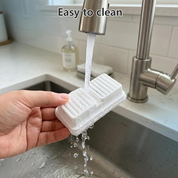 12 Pack Cat Water Fountain Filter with 12 Pre-Filter Sponges, Replacement Filters for Stainless Steel Cat Water Fountain, Multi-Layer Filtration (12, White)