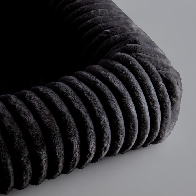 Riverbrook Home Everett Long Sofa-Style Pet Bed, Black, Large